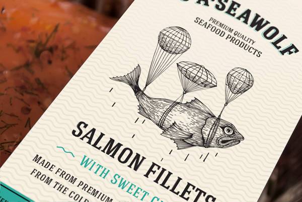 國外海鮮包裝設計