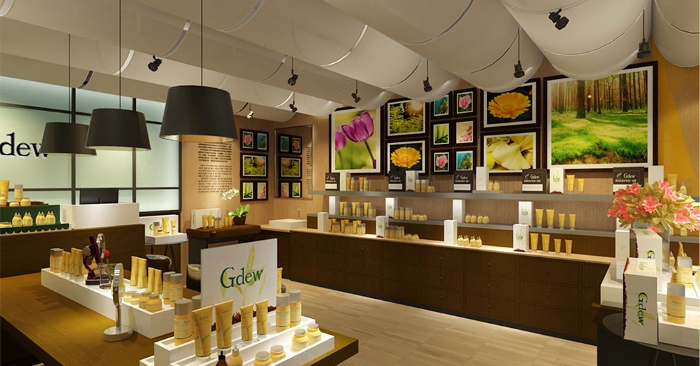 gdew化妝品專賣店設計