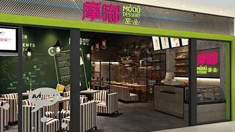 甜品店鋪設計，餐飲店鋪設計