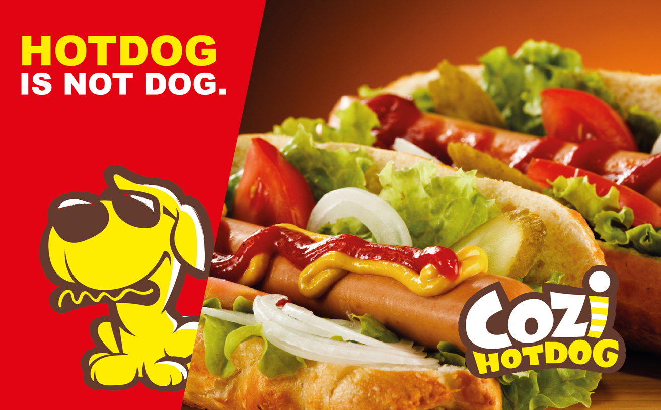 熱狗店連鎖品牌設計